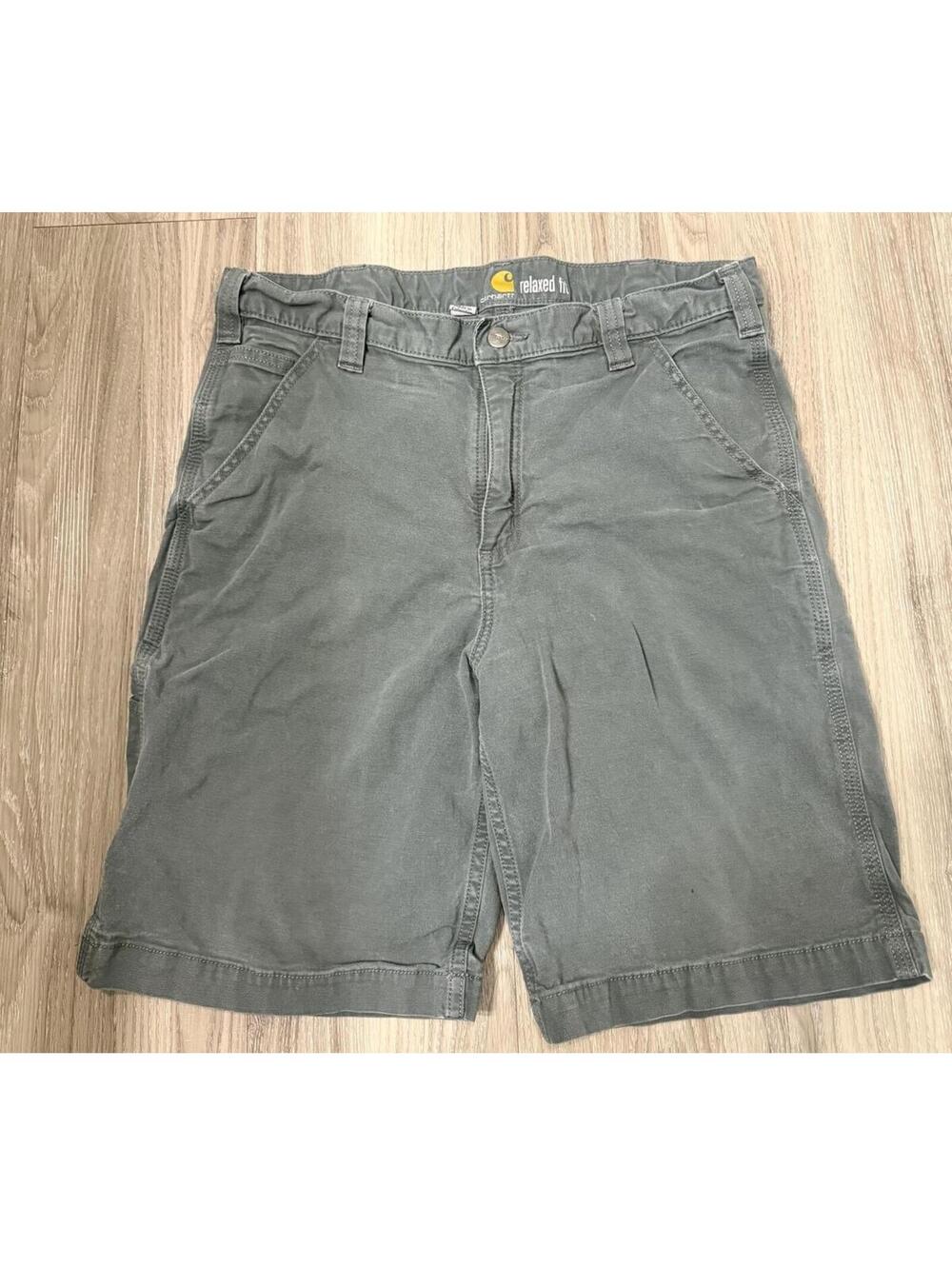 Carhartt Relaxed Fit Gray Work Shorts Size 34